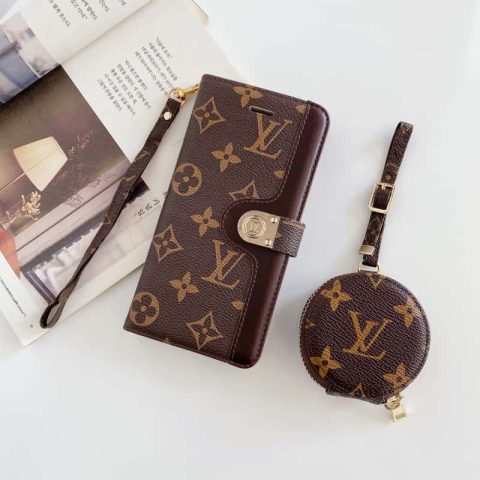 LV iPhone Case and Leather Earbuds Case Set 5