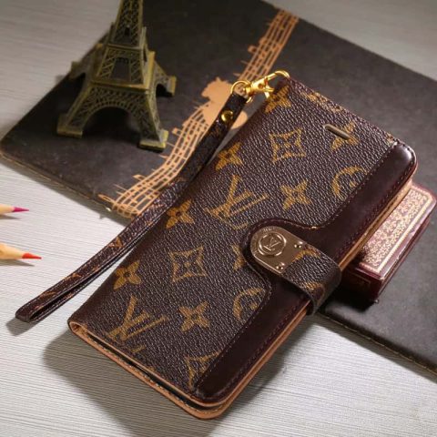 LV iPhone Case with Card Holder for iPhone 11-17 V46