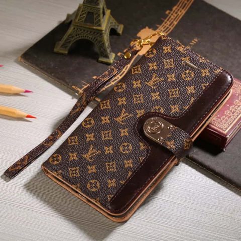 LV iPhone Case with Card Holder for iPhone 11-17 V47