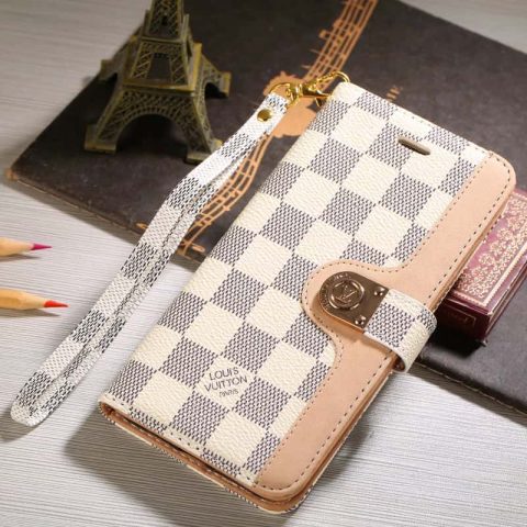 LV iPhone Case with Card Holder for iPhone 11-17 V49