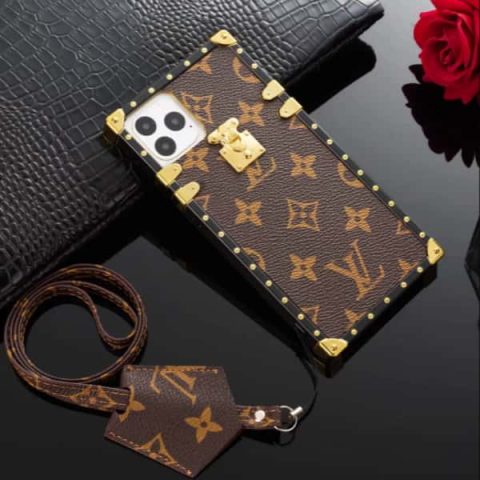 LV Trunk Case with Strap for iPhone 17/16/15/14/13/12/11 LV-trunk 1