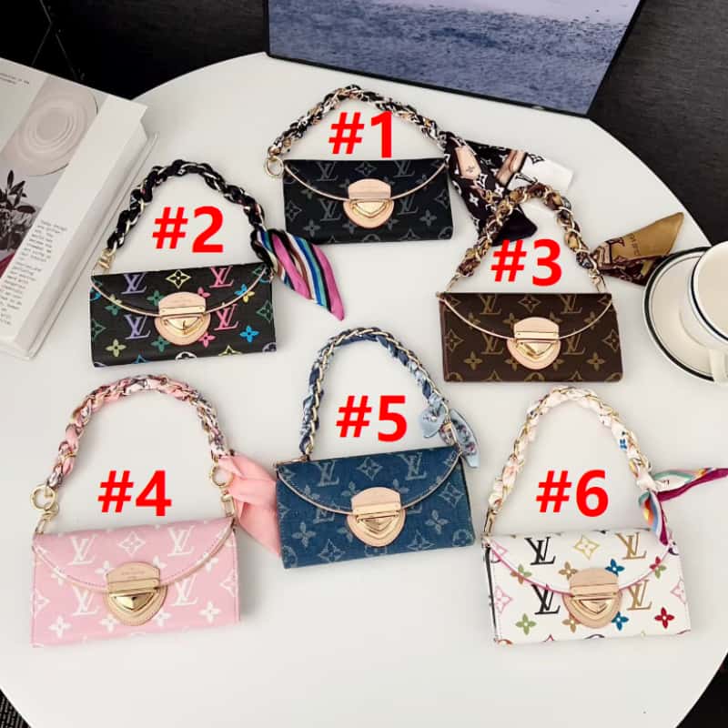 LV Samsung Phone Case with String & Card Holder for Galaxy S23-S26 LV-SA18
