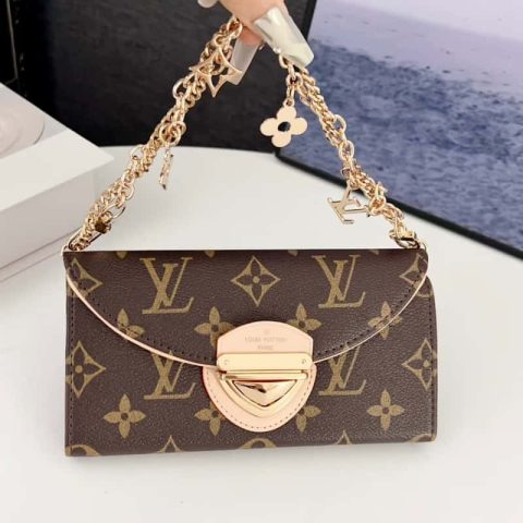 LV iPhone Case with Card Holder Chain for iPhone 12-17 LV-162-2