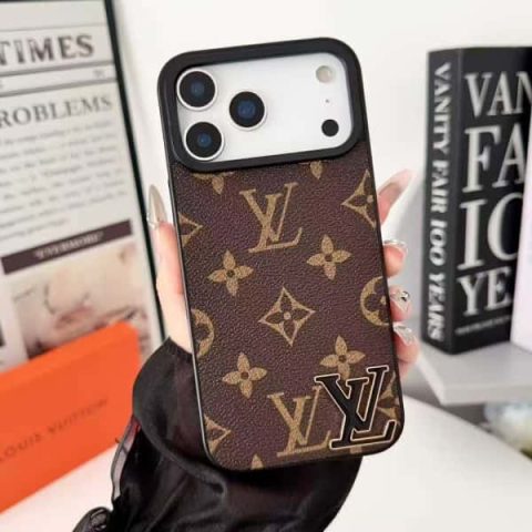 Leather LV iPhone Case for iPhone 11-17 LV-154