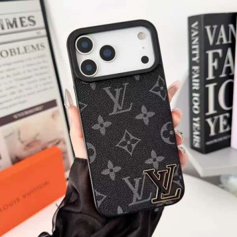 Leather LV iPhone Case for iPhone 11-17 LV-156