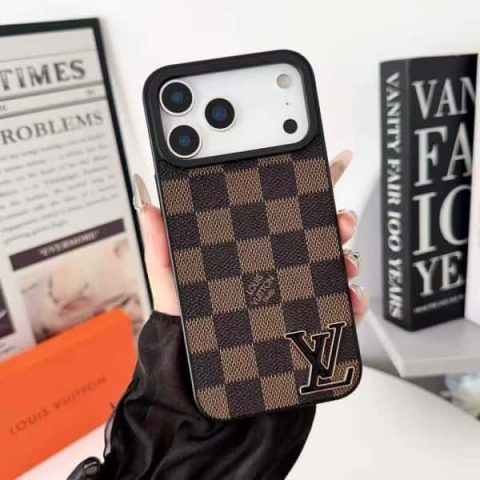 Leather LV iPhone Case for iPhone 11-17 LV-157